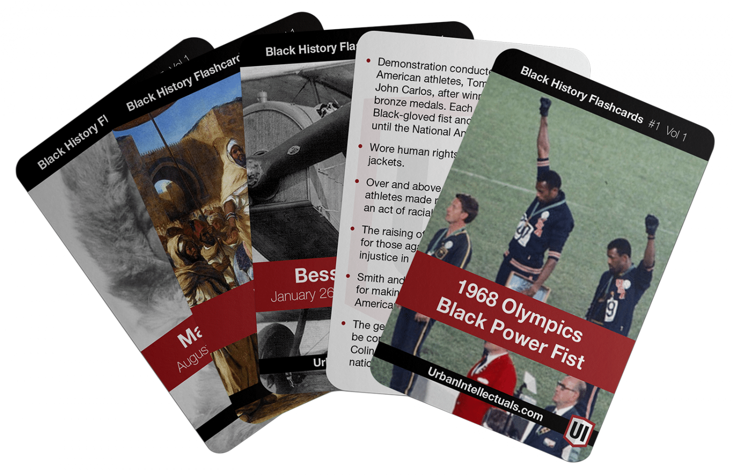 Black History Flashcards, Vol 1 Urban Intellectuals Store