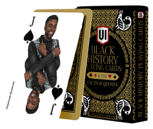 Black History Playing Cards Chadwick Boseman Jack - Spades