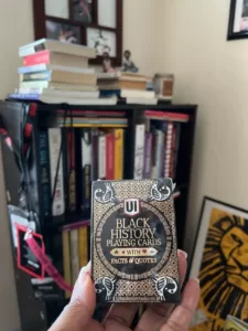 Review of Black History Playing Cards – With Custom Illustrations, Quotes and Facts – Poker Sized, High Quality Gold Foil Tuckbox and Gold Foil Card Backs by Karen B.