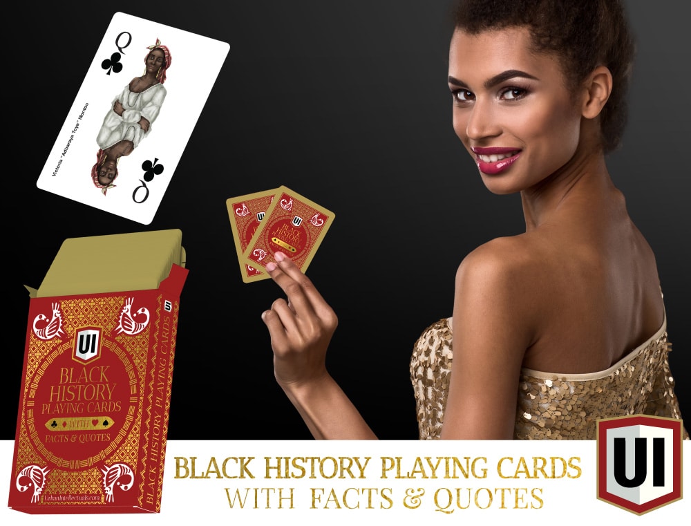 [Maroon] Black History Playing Cards Mae Johnson - Spades Card