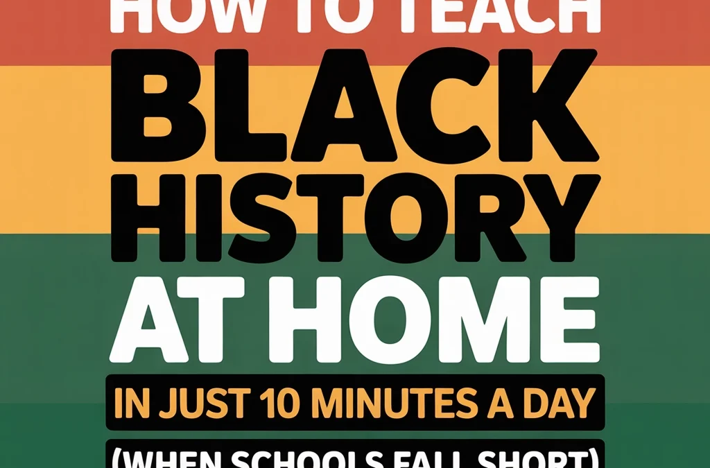 How to Teach Black History at Home in Just 10 Minutes a Day (When Schools Fall Short)