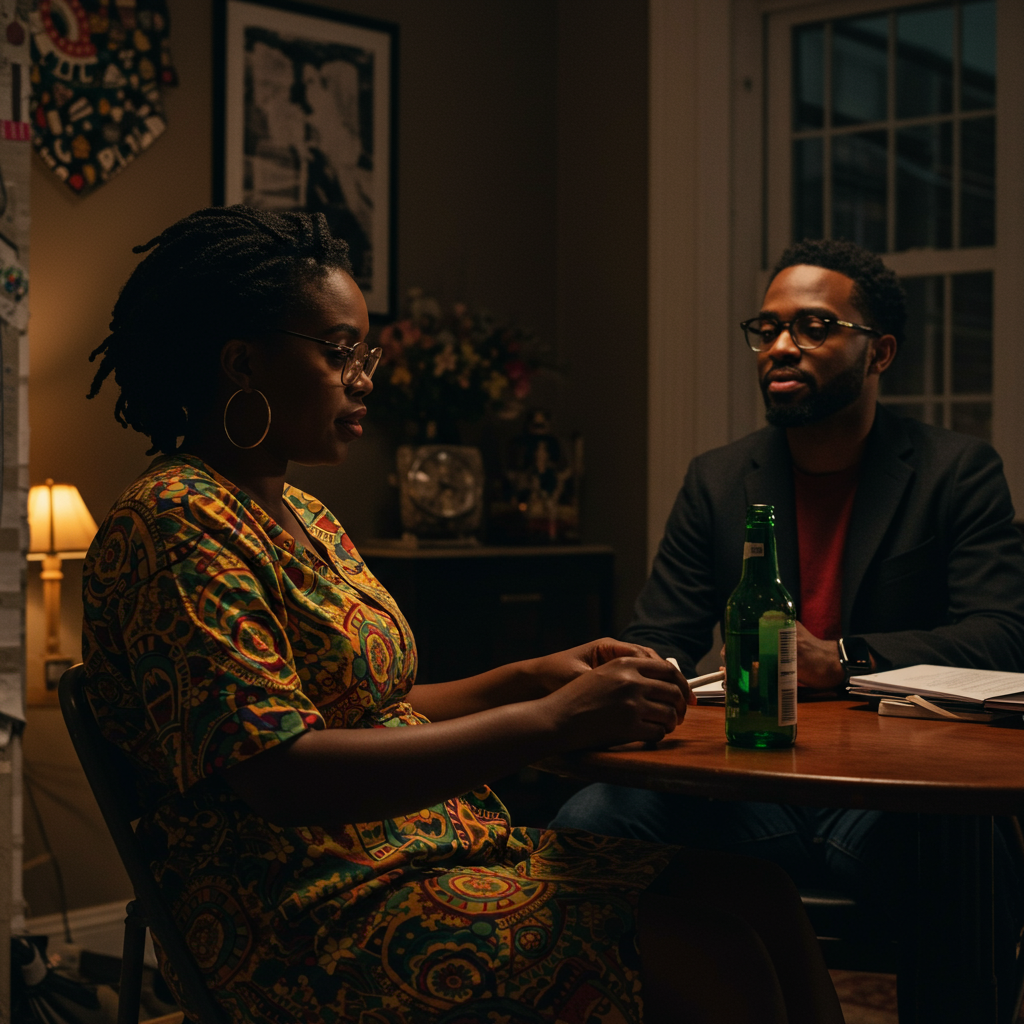 Multigenerational Black family scene