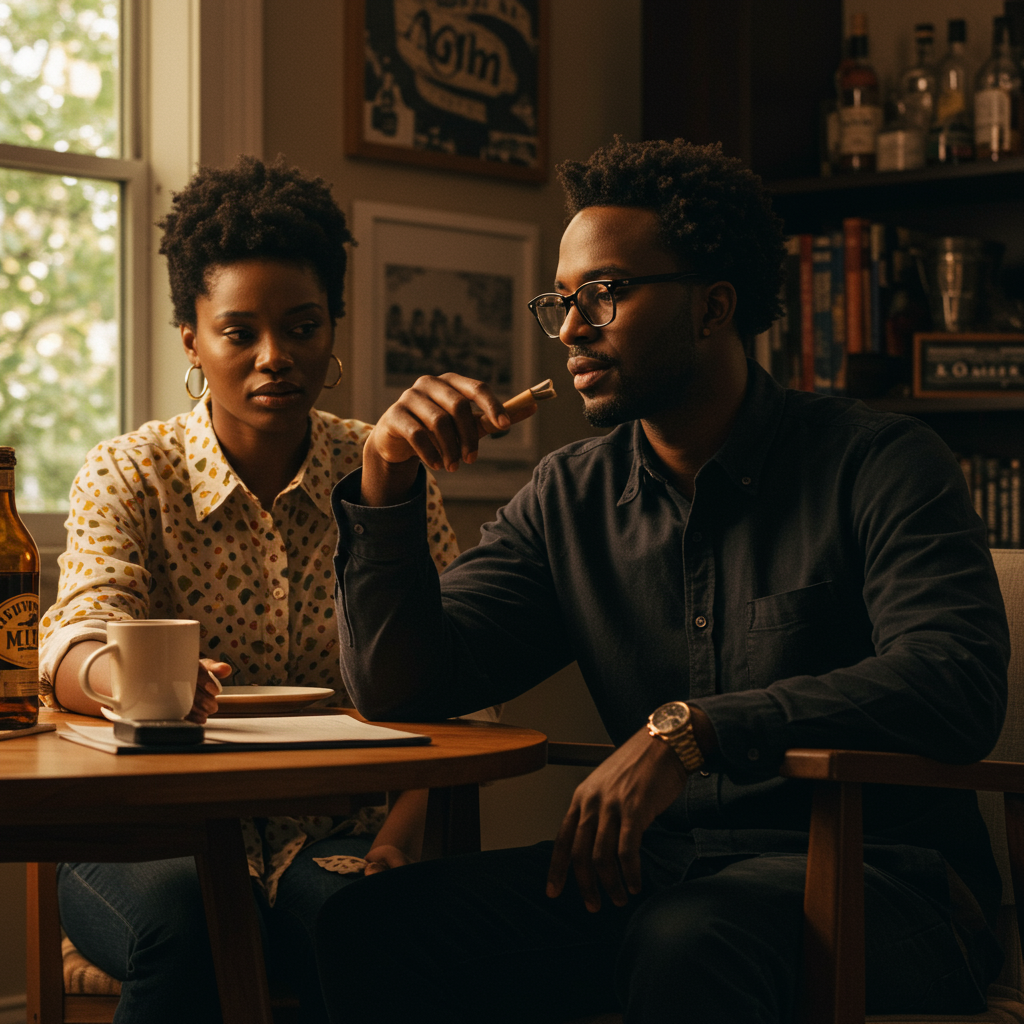 Black family standing united against threats of Project 2025