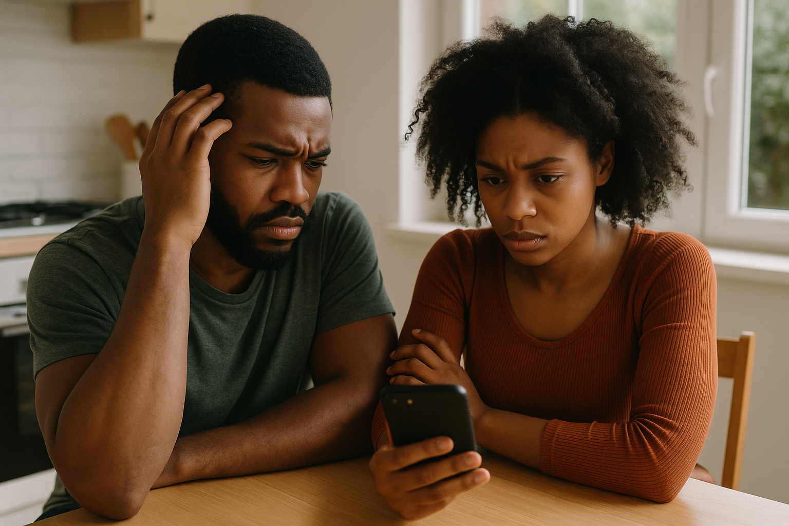Black family facing financial hardship during government shutdown