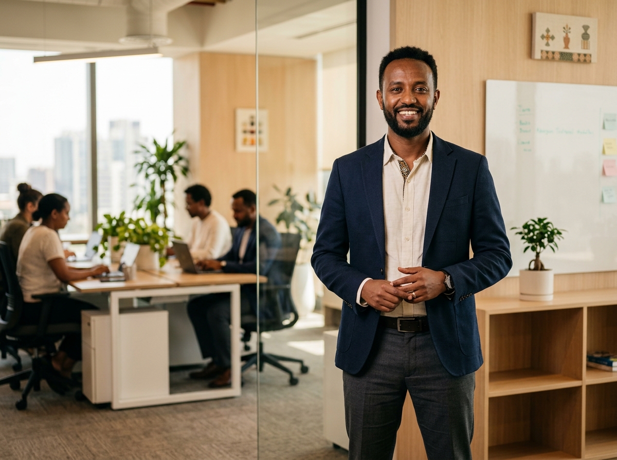 Professional Black engineer portrait